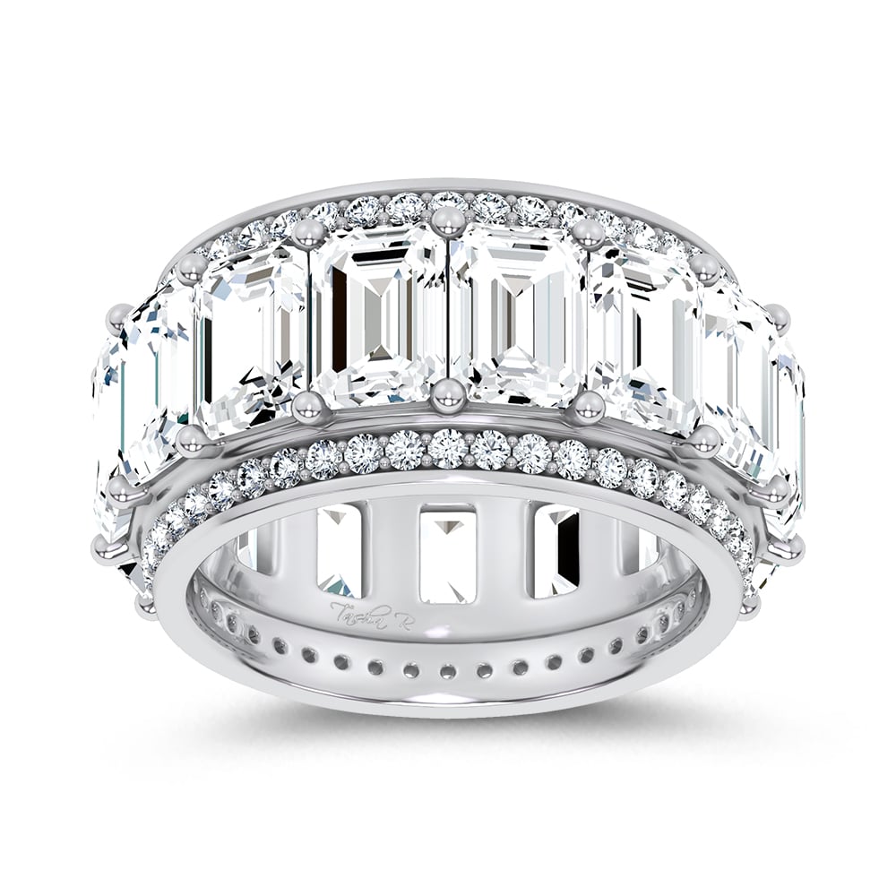 14K 12.00CT Certified Lab Grown Band