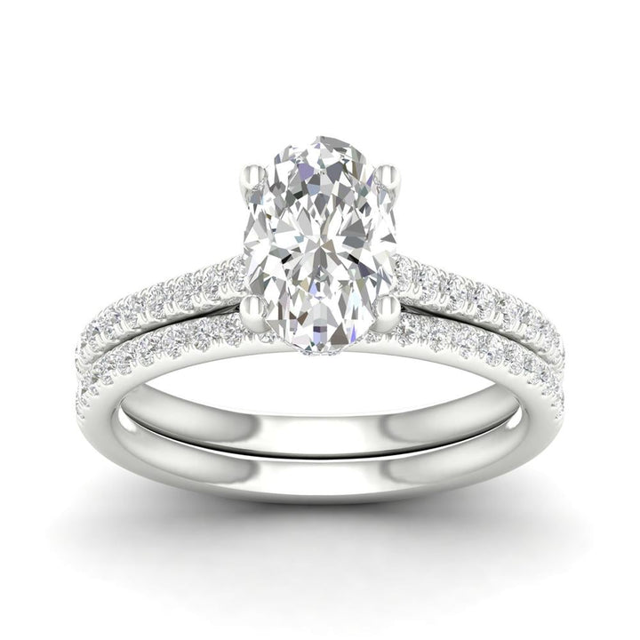 Platinum  2.50CT  Lab Diamond Bridal Ring