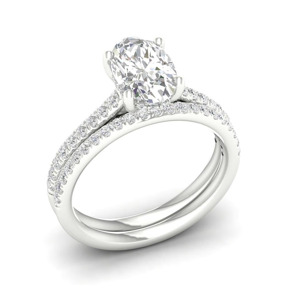Platinum  2.50CT  Lab Diamond Bridal Ring