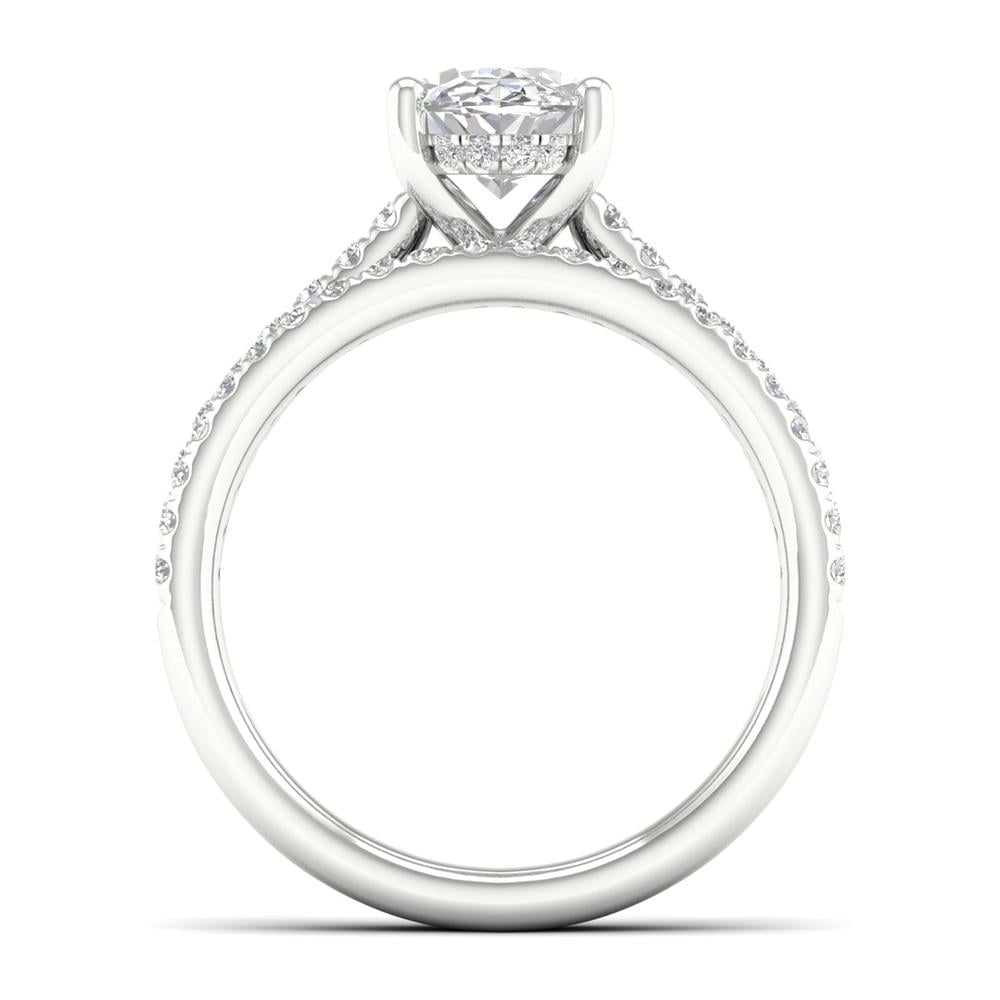 Platinum  2.50CT  Lab Diamond Bridal Ring