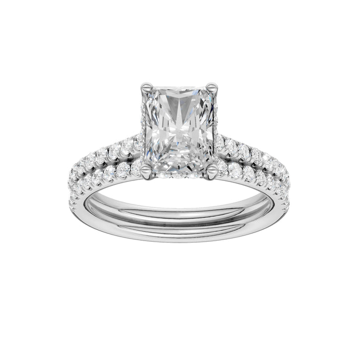 Platinum  2.50ct Lab Grown Diamond Bridal Set
