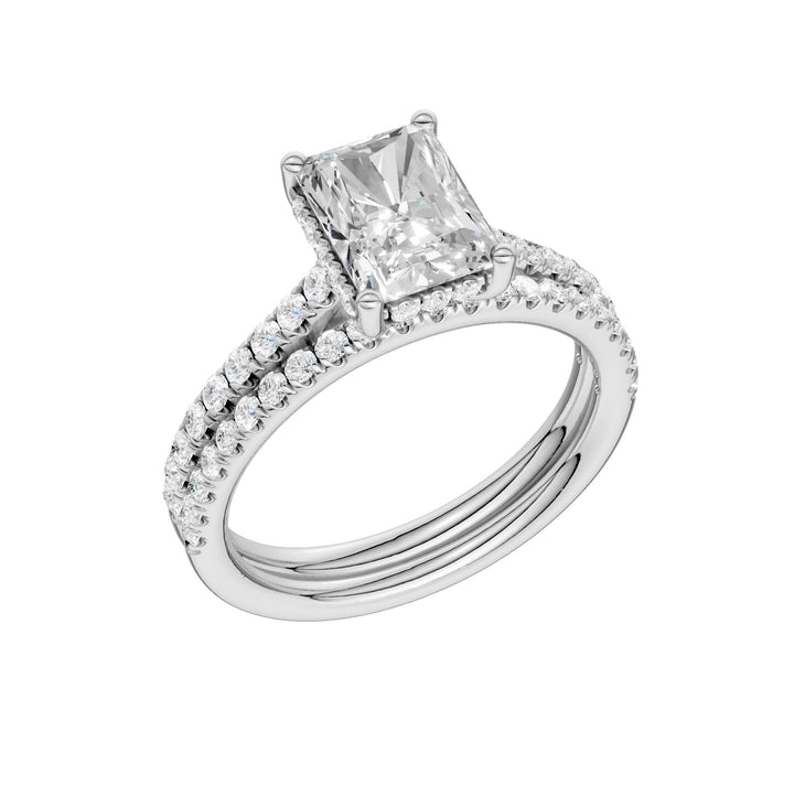 Platinum  2.50ct Lab Grown Diamond Bridal Set