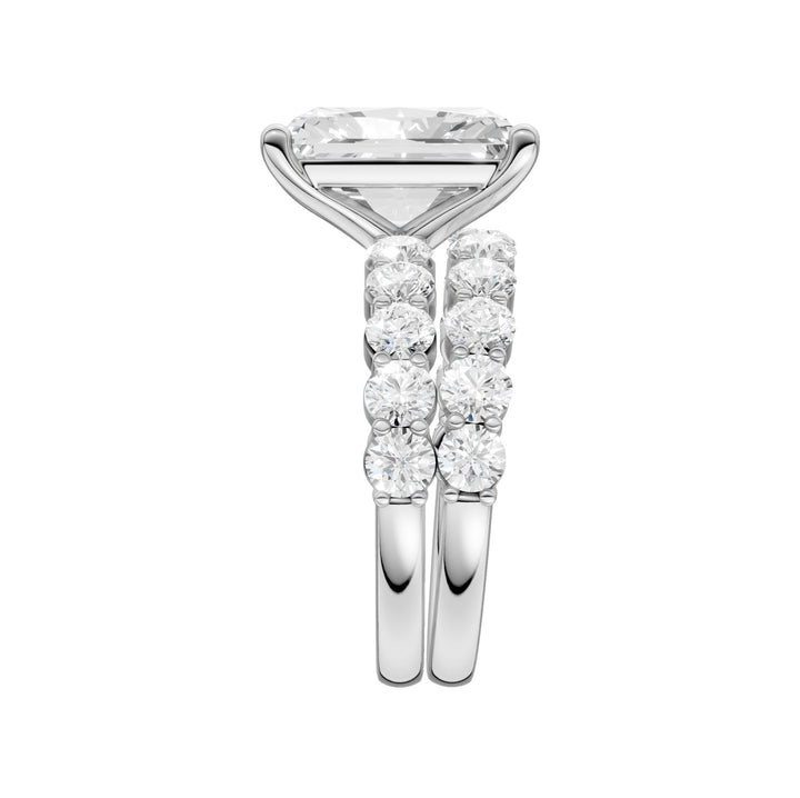 14K 6.00CT Certified Lab Grown Diamond Bridal Set