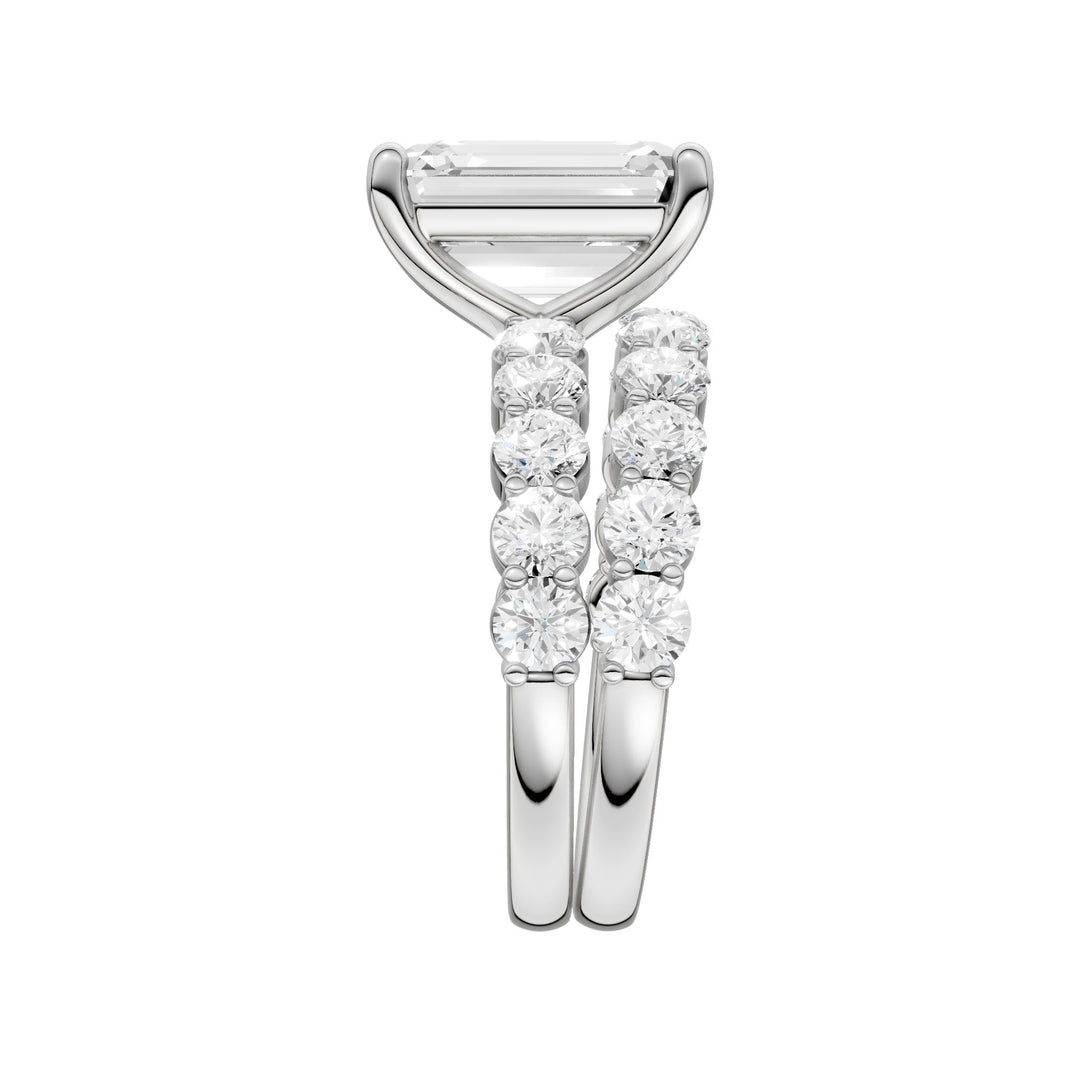 14K 4.00CT Certified Lab Grown Diamond Bridal Set