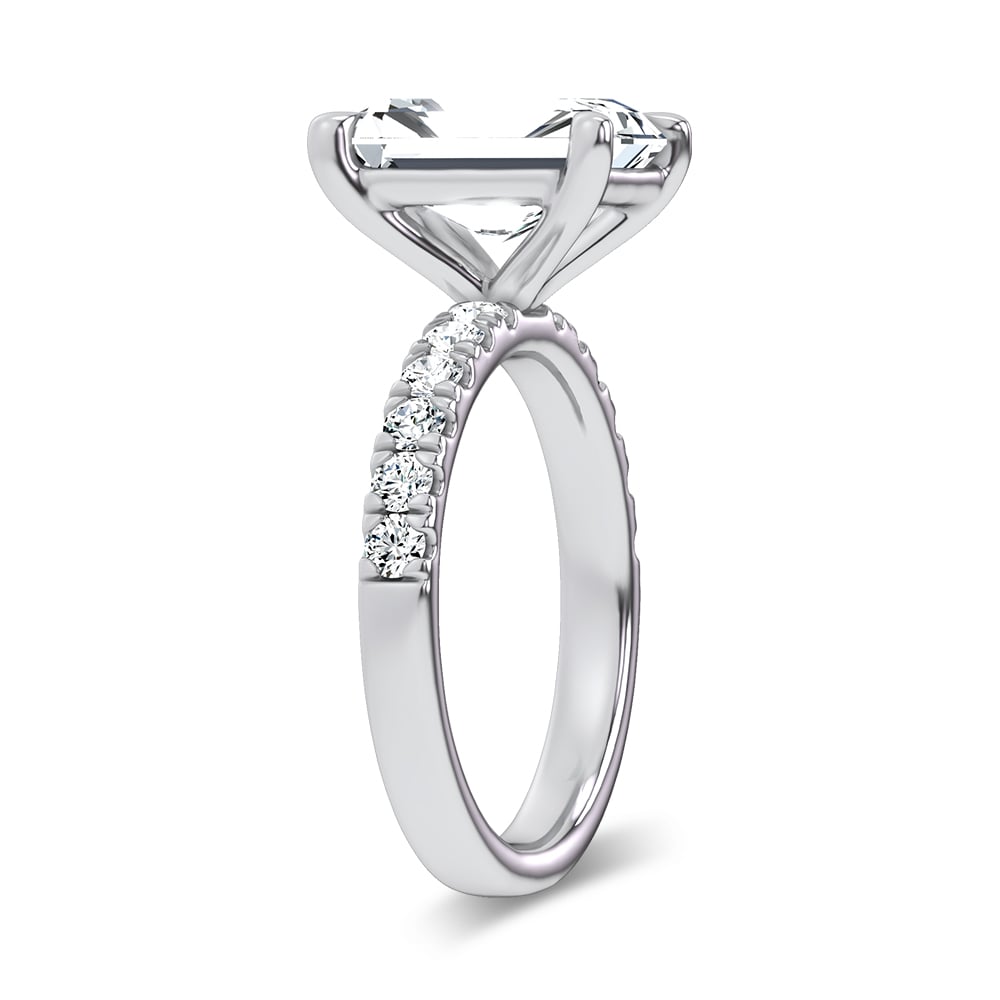 14K 4.50CT Certified Lab Grown Engagement Ring