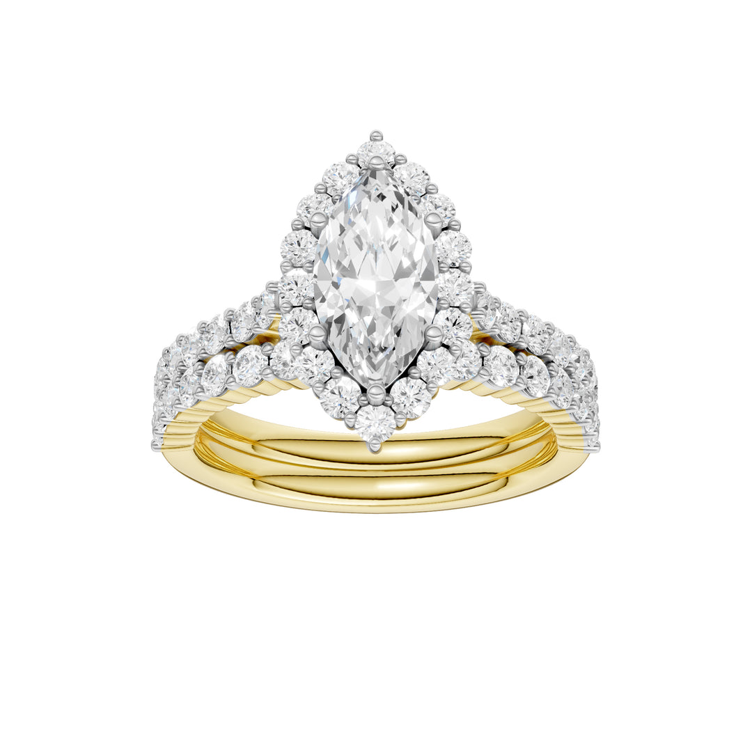 14K 2.00CT DIAMOND BRIDAL SET