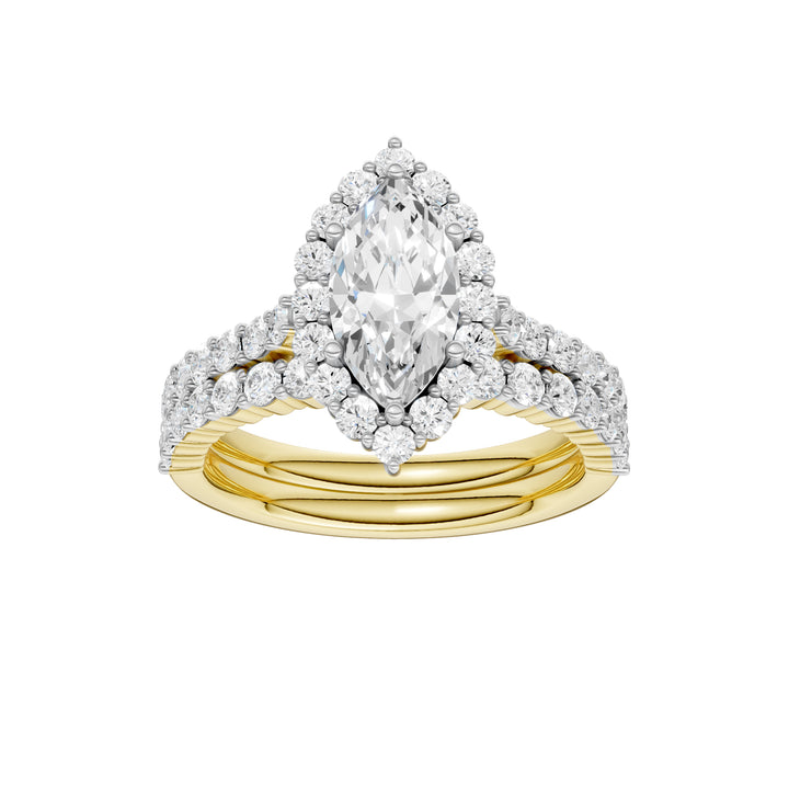 14K 2.00CT DIAMOND BRIDAL SET