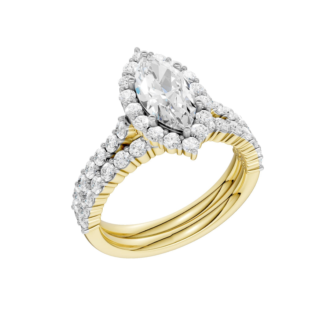 14K 2.00CT DIAMOND BRIDAL SET
