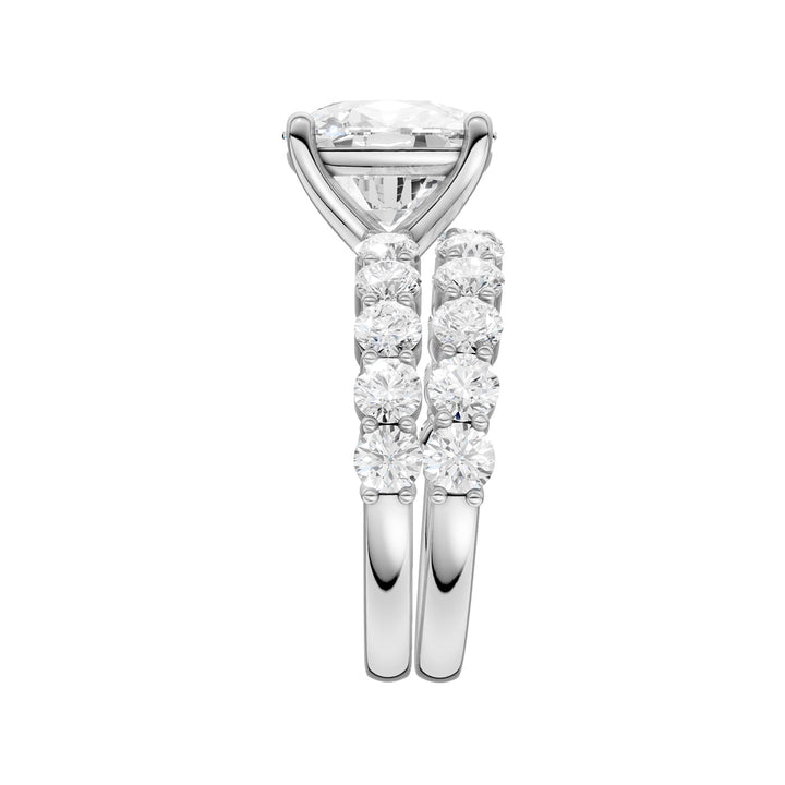 14K 6.00CT Certified Lab Grown Diamond Bridal Set