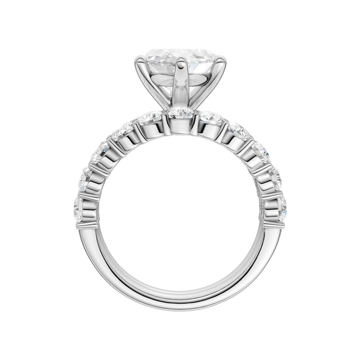 14K 4.00CT Certified Lab Grown Diamond Bridal Set