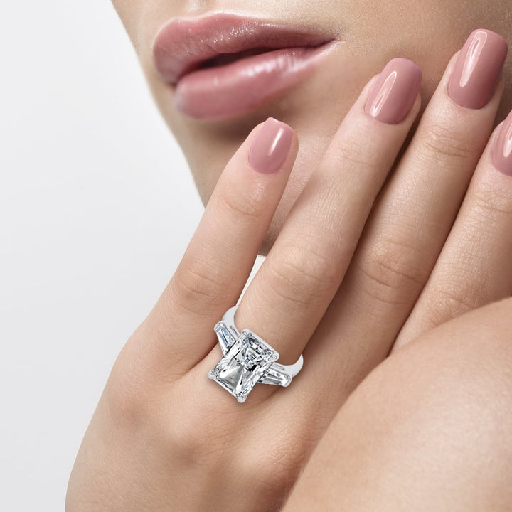 14K 8.40CT Lab Diamond  Ring