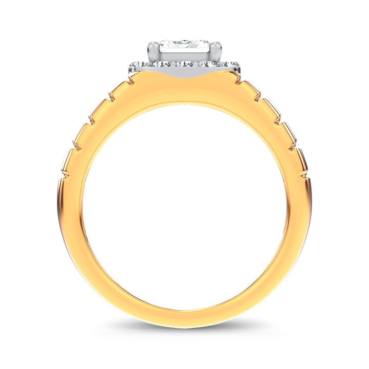 14K 2.60CT Certified Lab Grown Mens Ring