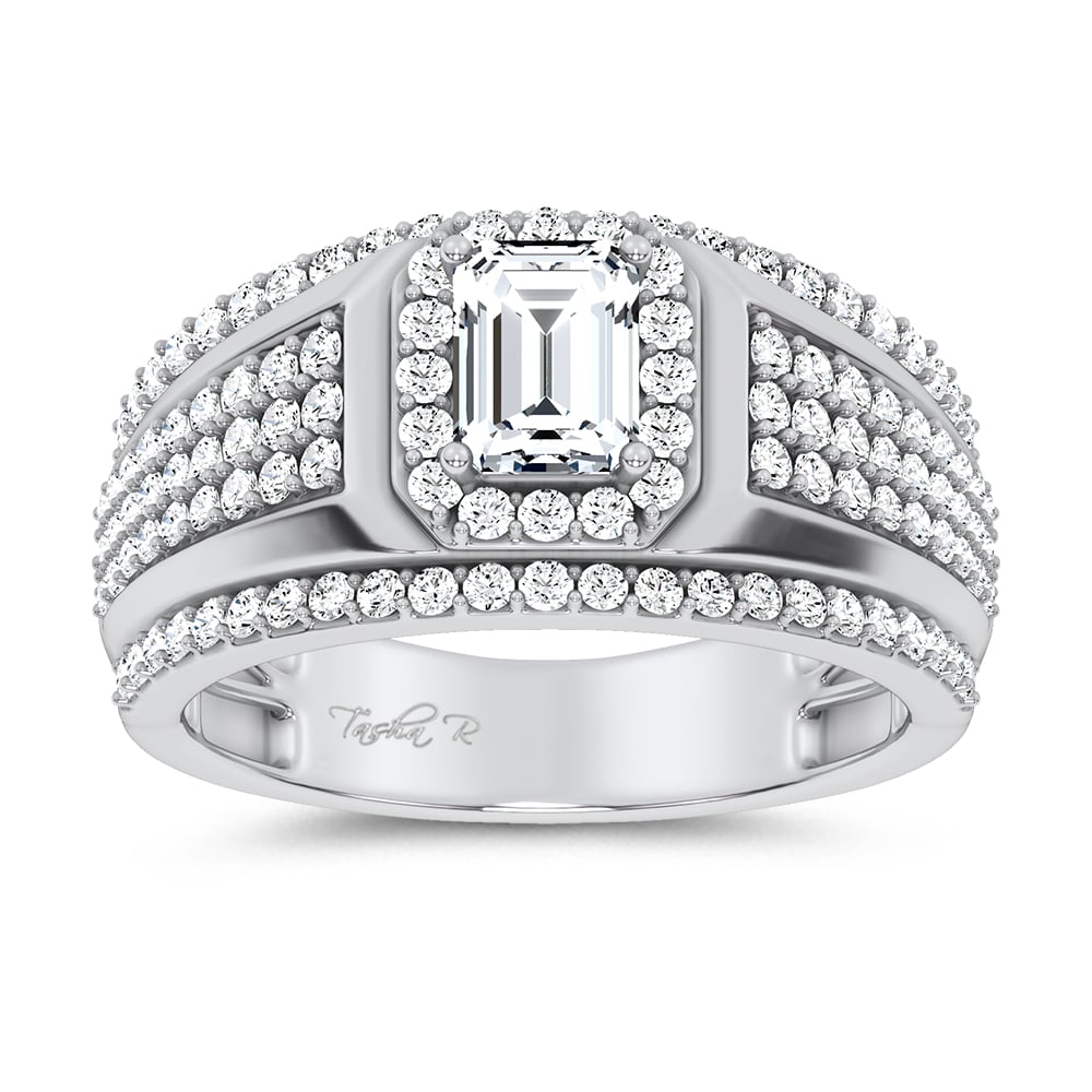 14K 2.00CT Certified Lab Grown Mens Ring