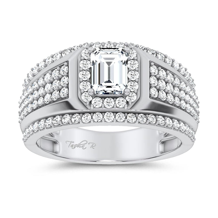 14K 2.00CT Certified Lab Grown Mens Ring