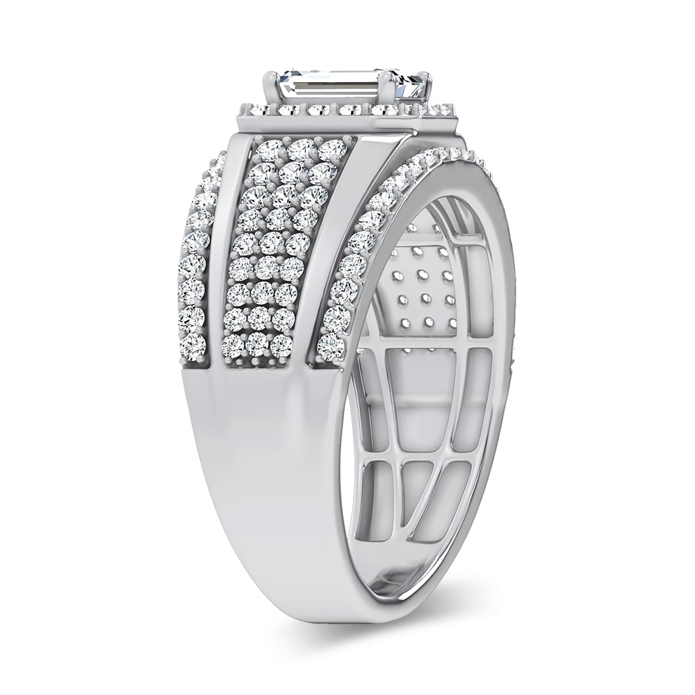 14K 2.00CT Certified Lab Grown Mens Ring
