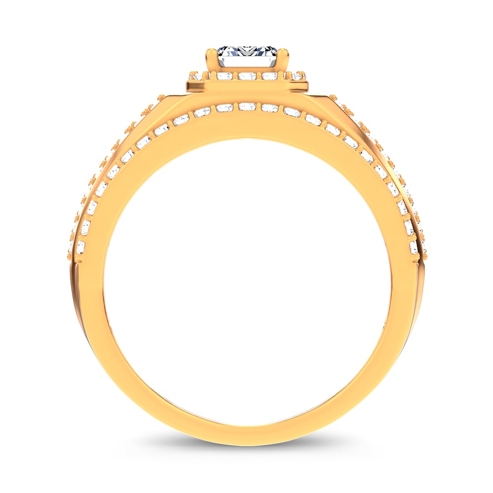 14K 2.00CT Certified Lab Grown Mens Ring