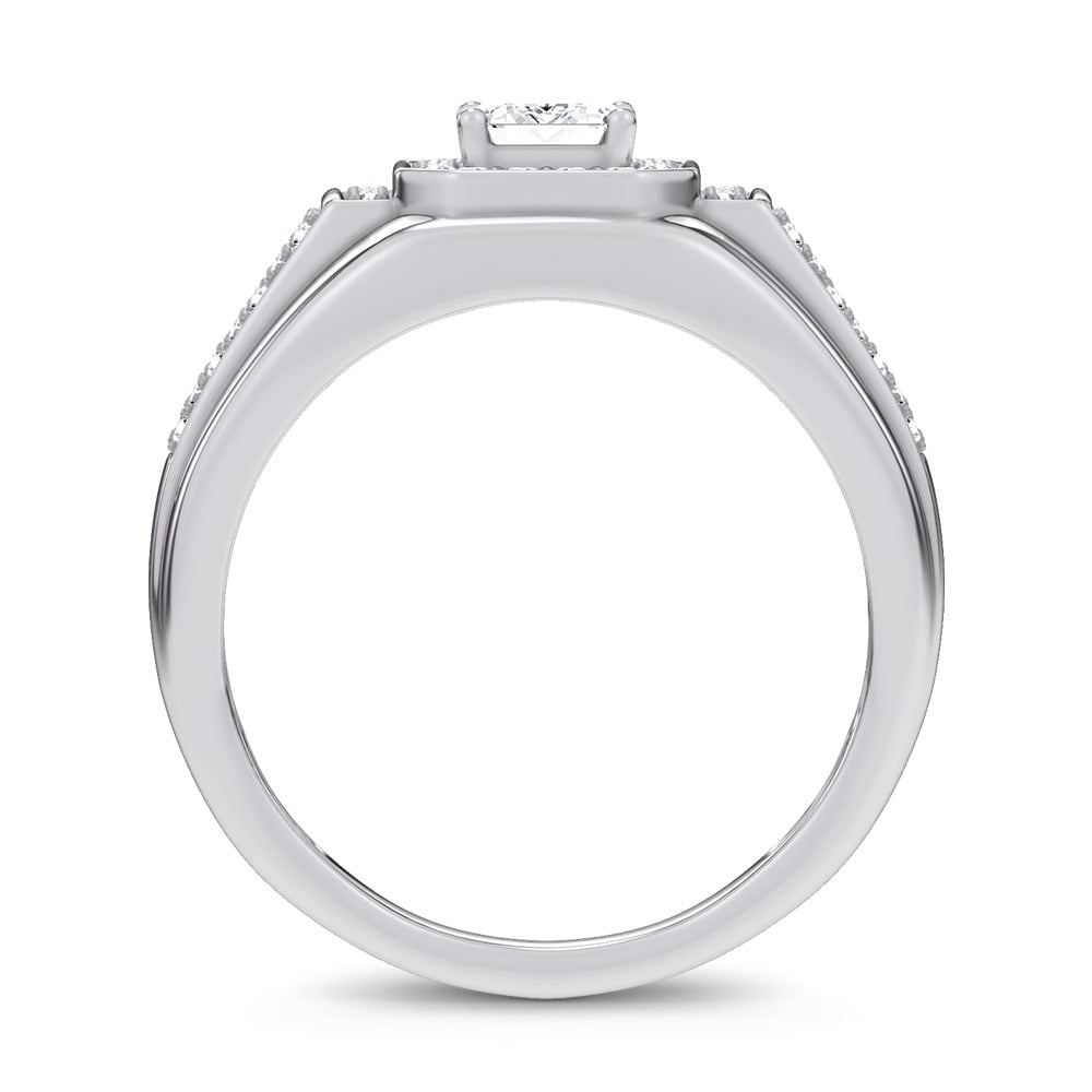 14K 1.82CT Certified Lab Grown Mens Ring