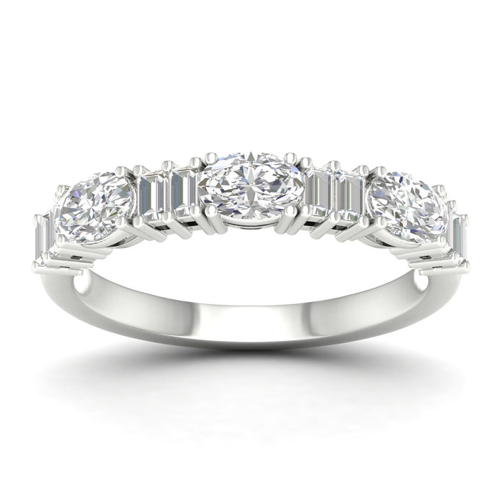14K 1.00CT Fancy Lab Grown Diamond Band