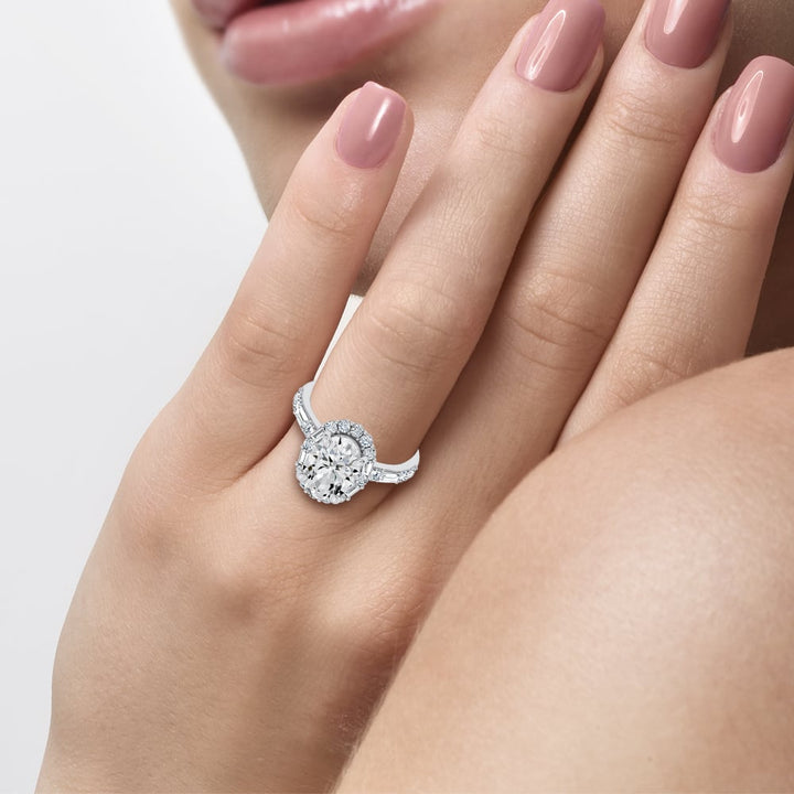 14K 3.82CT Lab Diamond  Ring