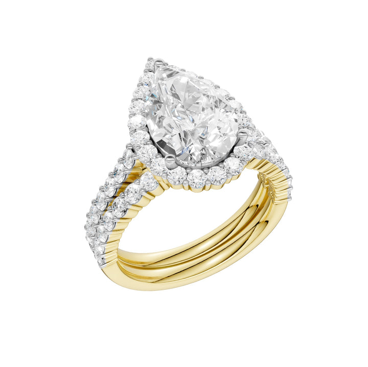14K 4.00CT DIAMOND BRIDAL SET