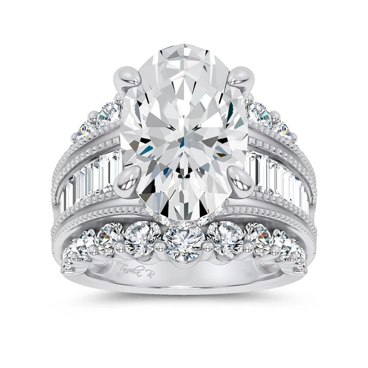 14K 10.00CT Certified Lab Grown Engagement Ring