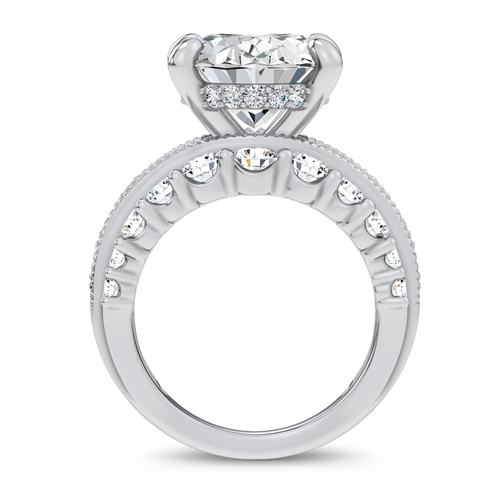 14K 10.00CT Certified Lab Grown Engagement Ring
