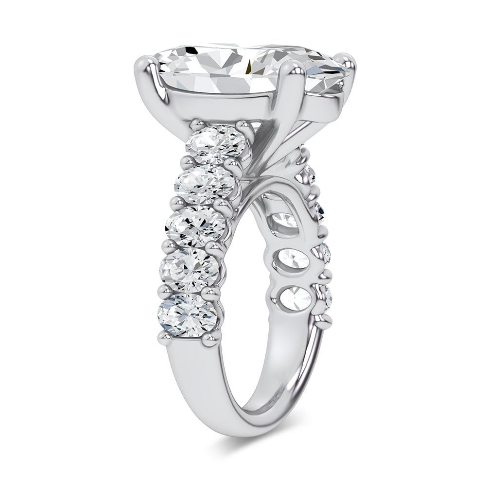 14k 10.00CT Certified Lab Grown Engagement Ring