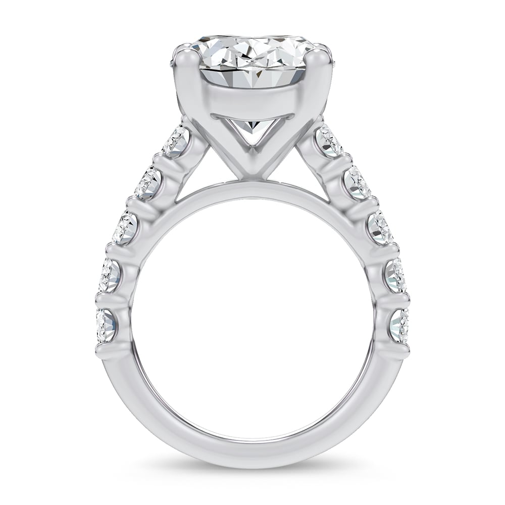 14k 10.00CT Certified Lab Grown Engagement Ring