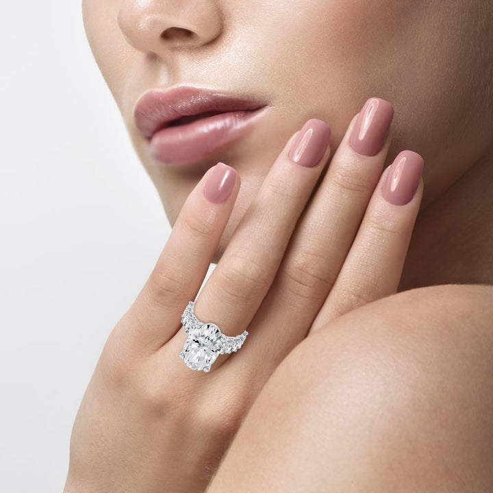 14k 10.00CT Certified Lab Grown Engagement Ring