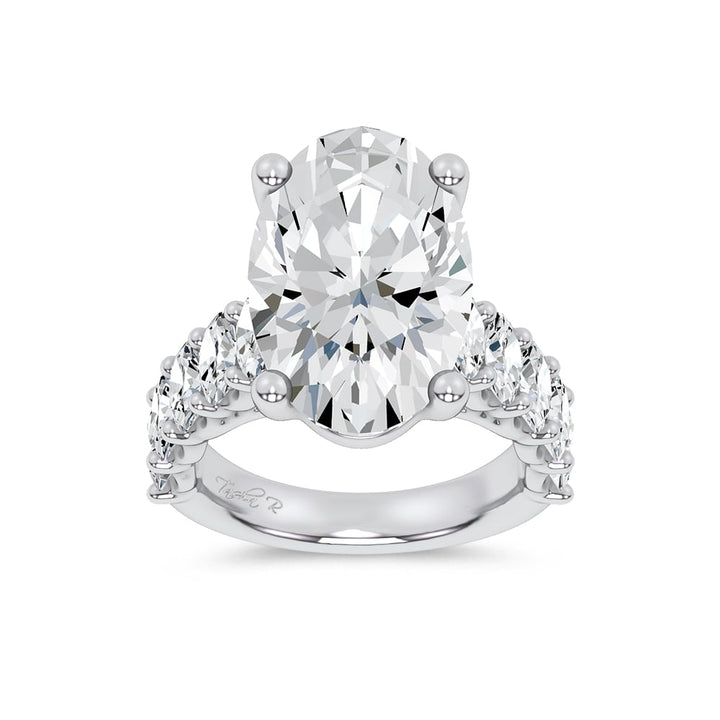 14K 9.50CT Certified Lab Grown Engagement Ring
