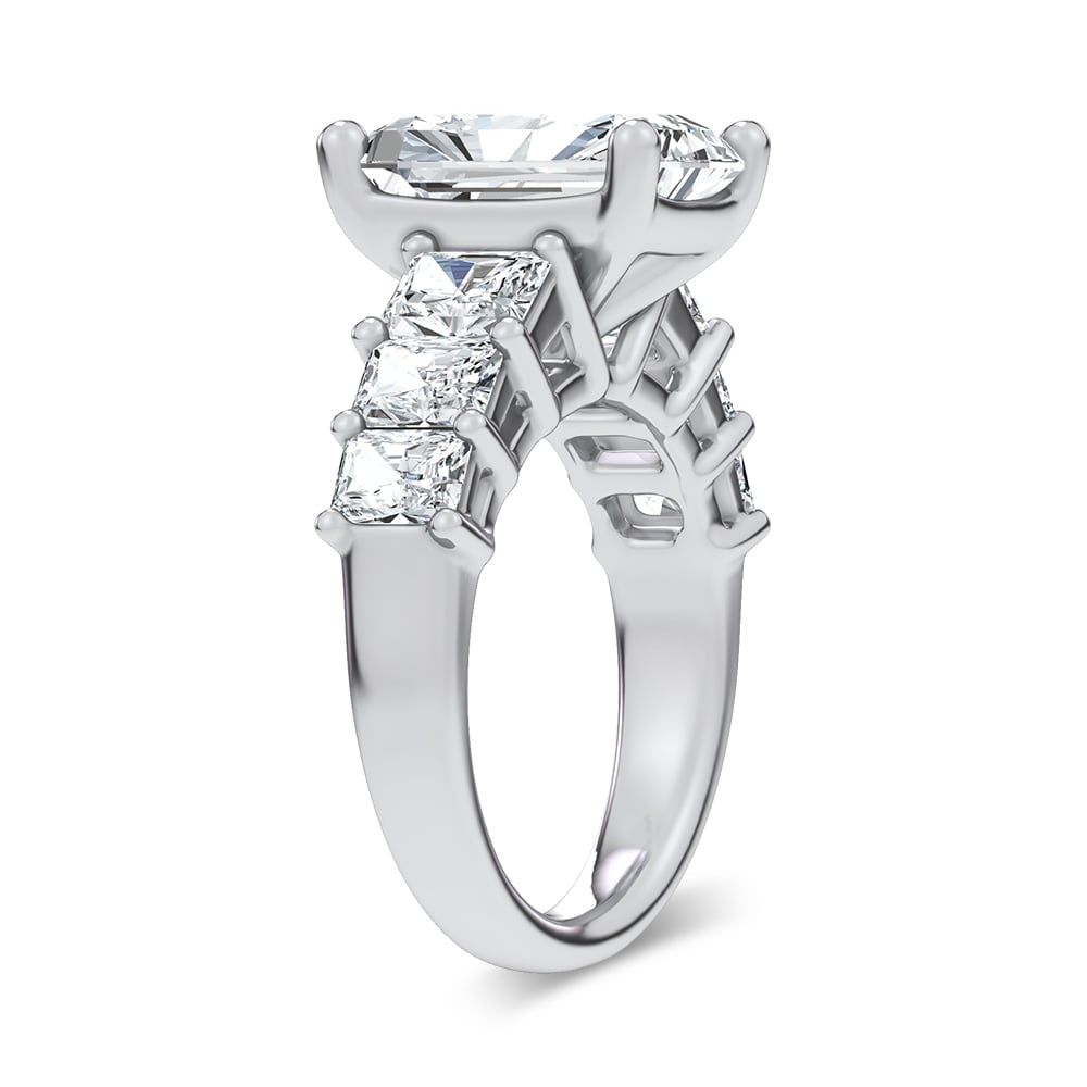 14K 6.90CT Certified Lab Grown Engagement Ring