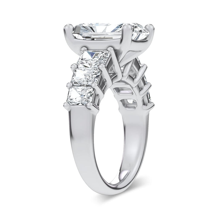 14K 6.90CT Certified Lab Grown Engagement Ring