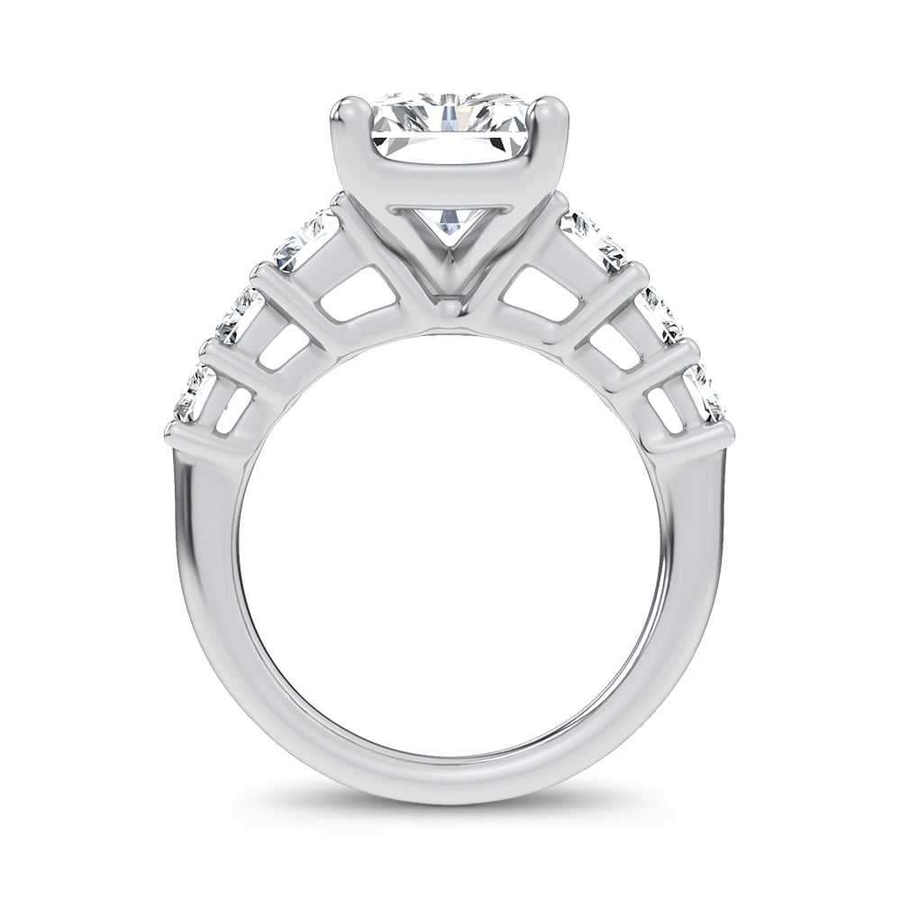 14K 6.90CT Certified Lab Grown Engagement Ring