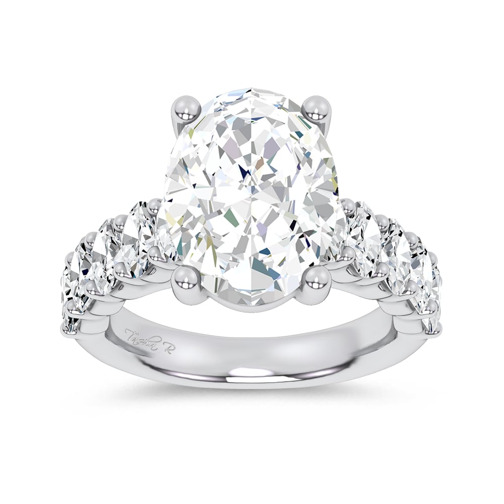 14K 6.60CT Certified Lab Grown Engagement Ring