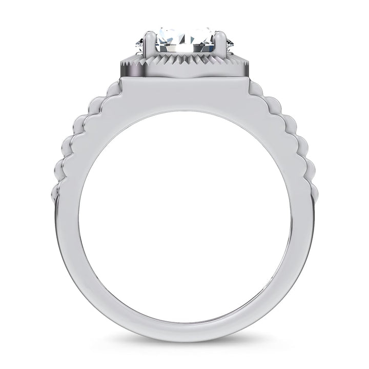 14K 2.00CT Certified Lab Grown Mens Ring