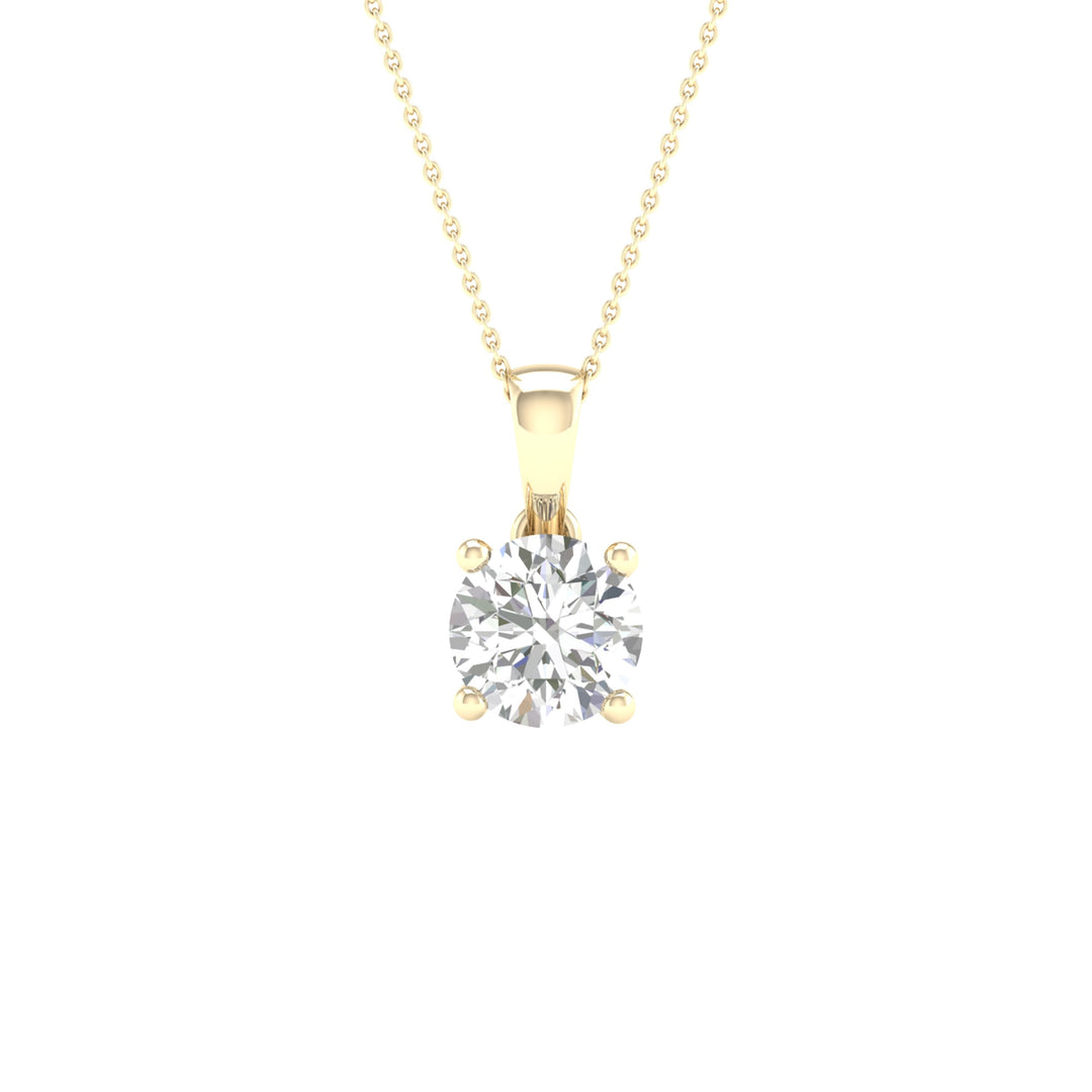 14K 1.00CT Certified Lab Grown Diamond Pendant