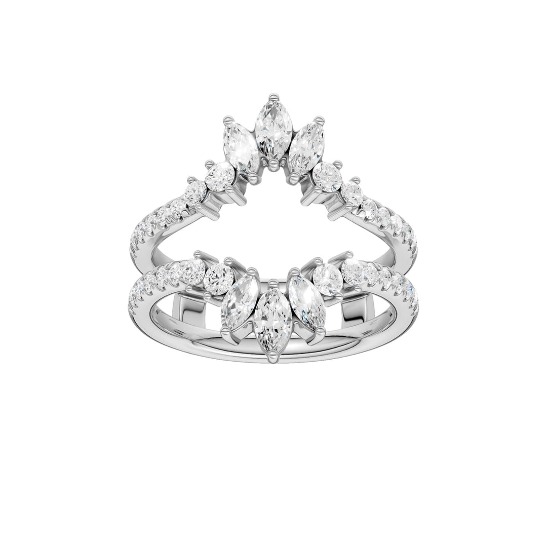 14K 1.00CT Certified Lab Grown Diamond Ring Guard