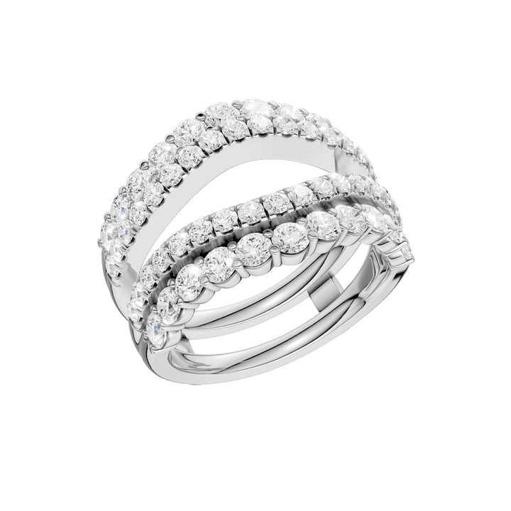 14K 2.00CT Certified Lab Grown Diamond Ring Guard