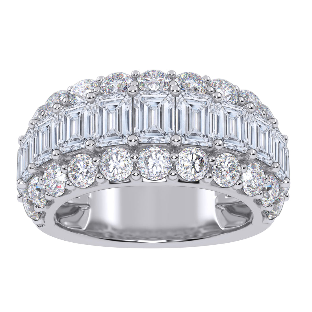 14K 5.00CT Certified Lab Grown Mens Band