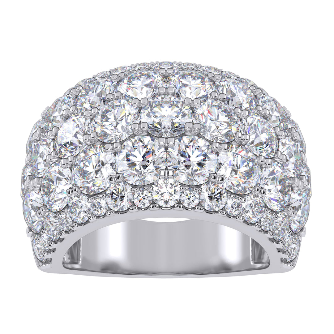 14K 6.00CT Certified Lab Grown Fancy Band