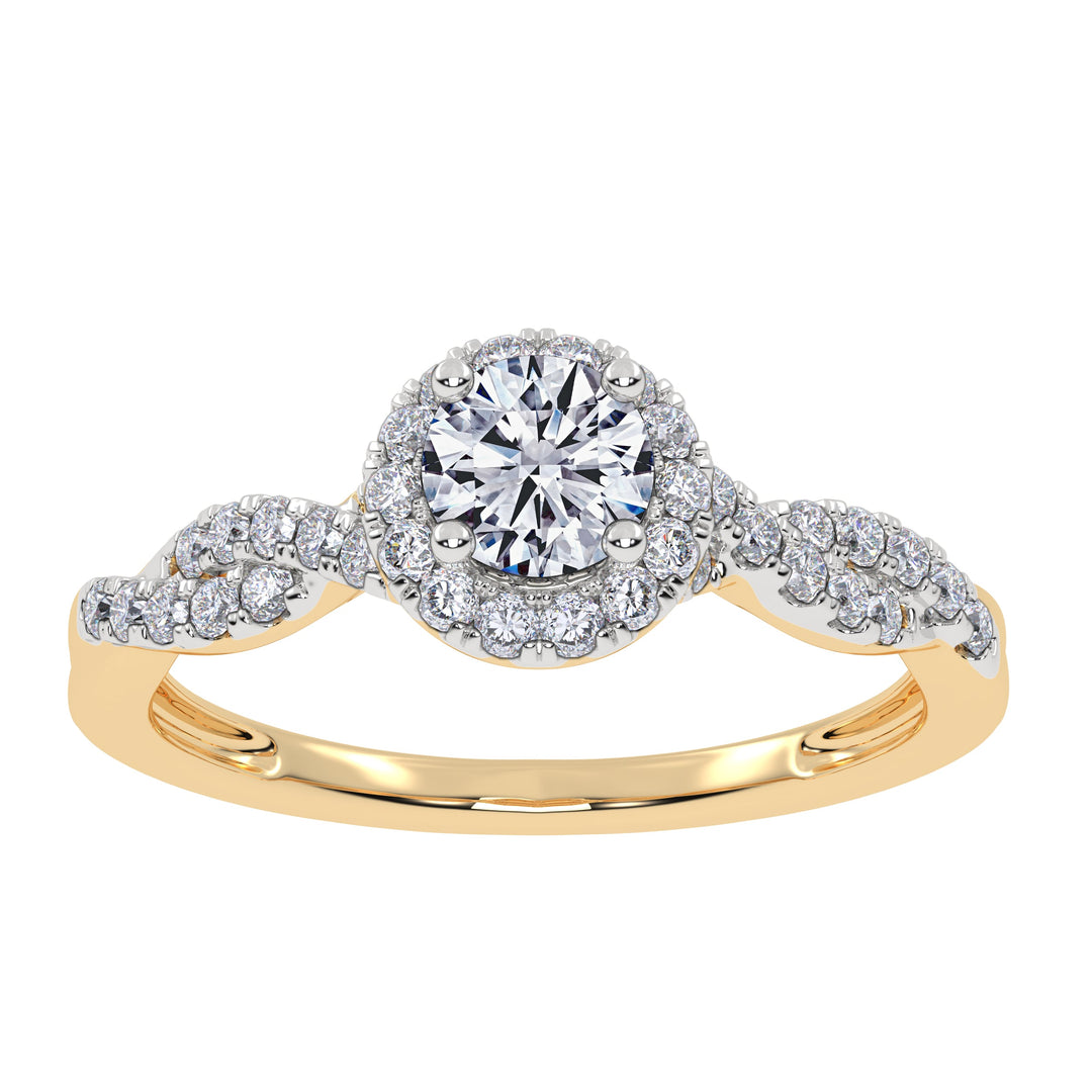 10K 0.53ct Lab Grown Promise Ring