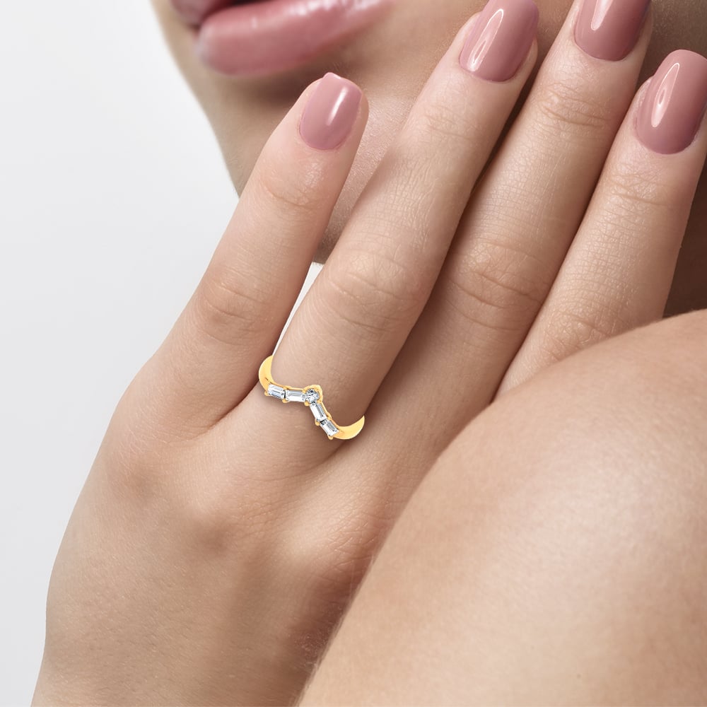 14K 0.25CT Certified Lab Grown  Diamond Enhancer Band