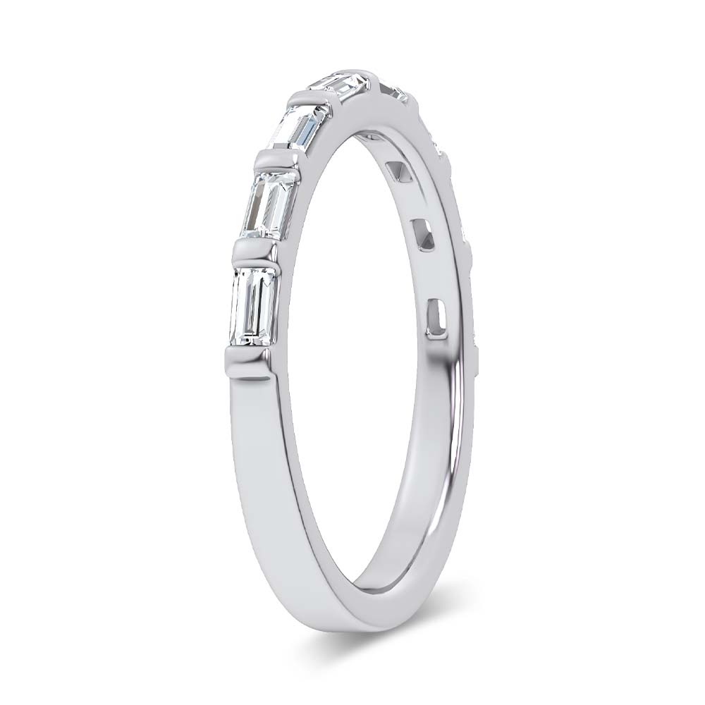 14K 0.41CT Certified Lab Grown Fancy Band