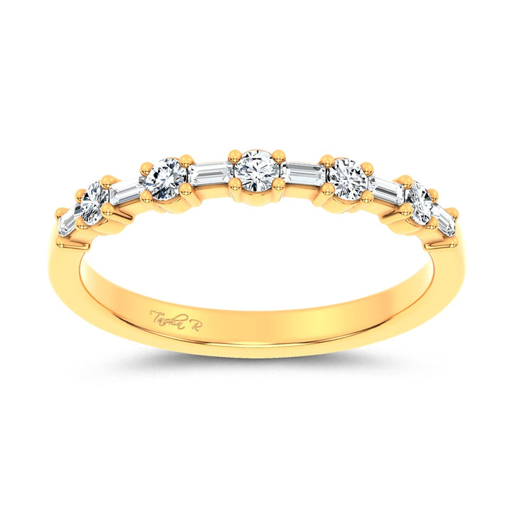 14K 0.25CT Certified Lab Grown Fancy Band