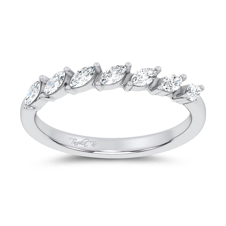14K 0.25CT Certified Lab Grown Fancy Band