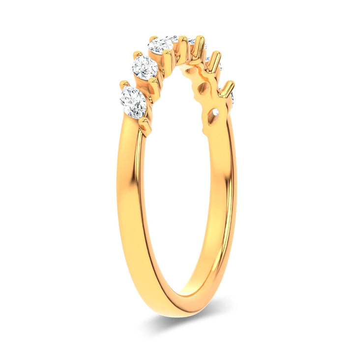 14K 0.25CT Certified Lab Grown Fancy Band
