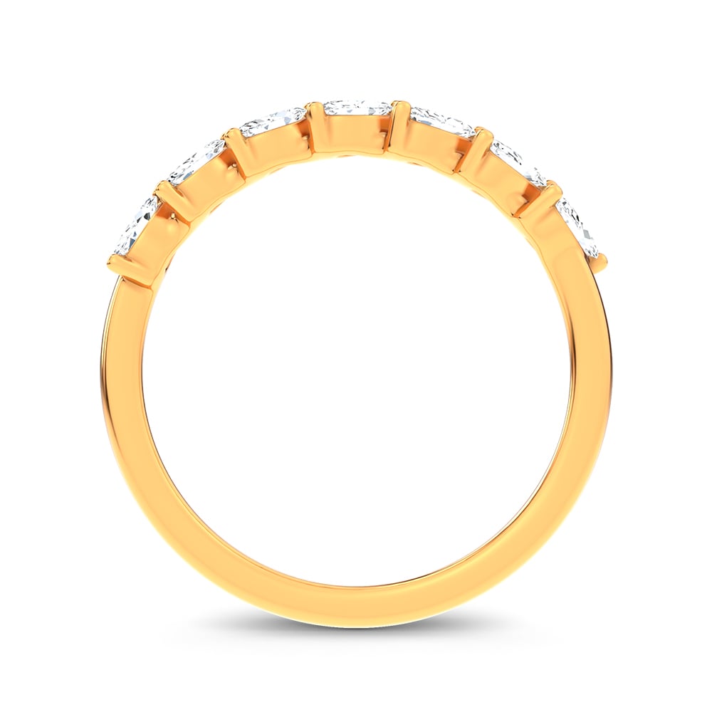 14K 0.25CT Certified Lab Grown Fancy Band
