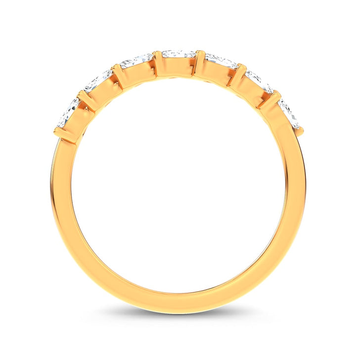 14K 0.25CT Certified Lab Grown Fancy Band