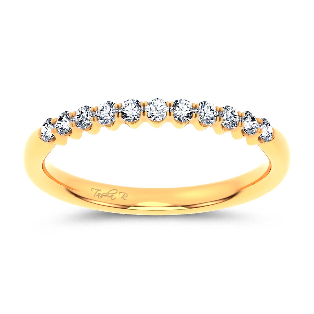 14K 0.25CT Certified Lab Grown  Diamond Band
