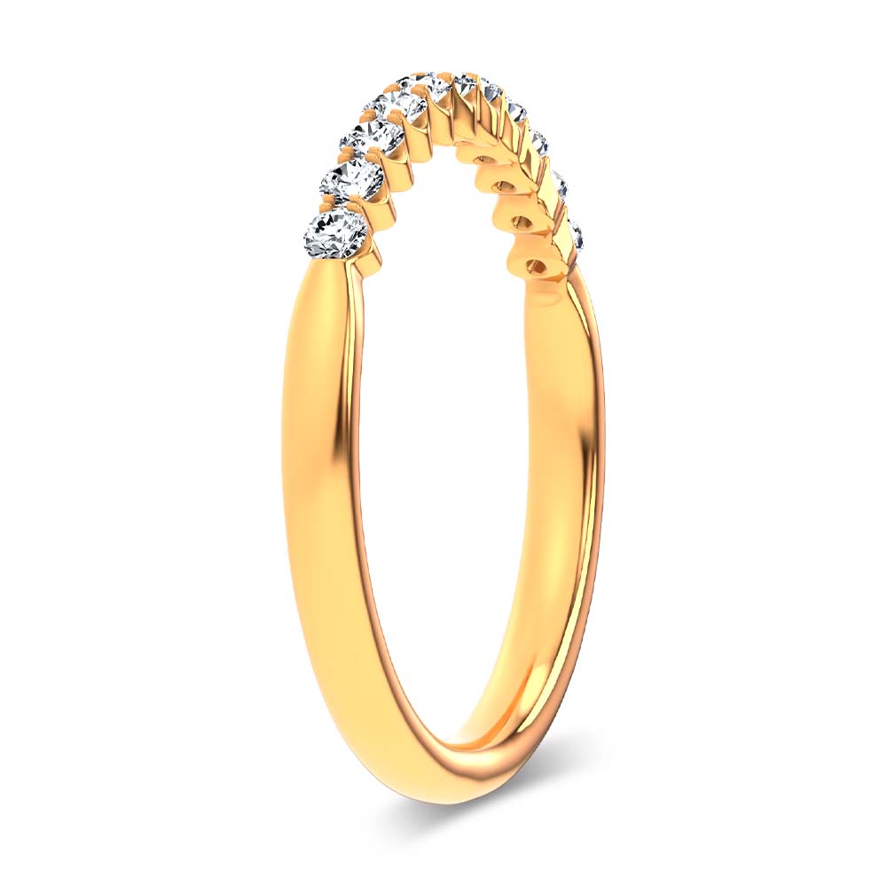 14K 0.25CT Certified Lab Grown  Diamond Band